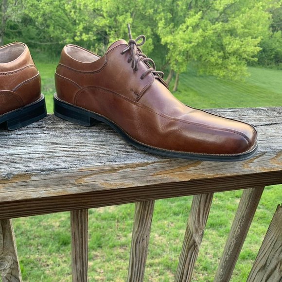 Tan Leather Florsheim Dress Shoes with Leather inside and outside 12 D main image 6